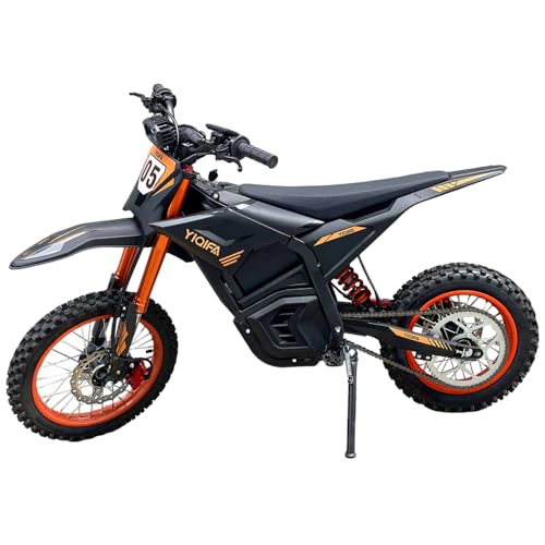 flowgoer YIQIFA Hohe Leistung, hohe Geschwindigkeit, elektrisch Motorrad jugendlich-14 Zoll&12 Zoll Fat Tire Dirt Bike,48V 20.8Ah,Elektro Motorrad Kinder Max 120kg