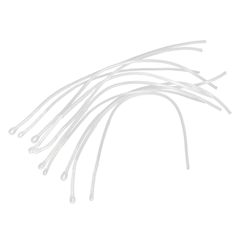 Tiuimk Lot De 10 Connecteurs Tressés Pour Ligne De Pêche à La Mouche, Haute Résistance à La Traction, 13,6 Kg, Blanc