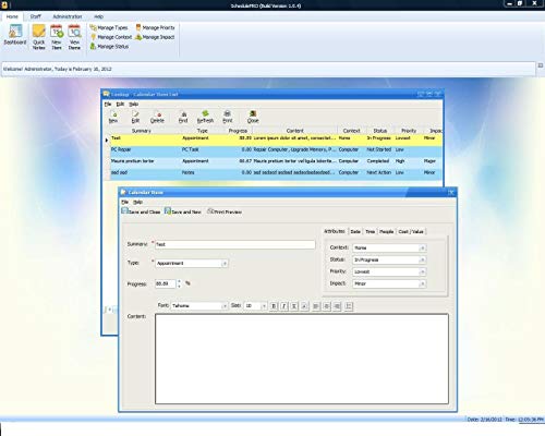 SchedulePro Project Management and Scheduling Software; Calendar Software, Win PCs