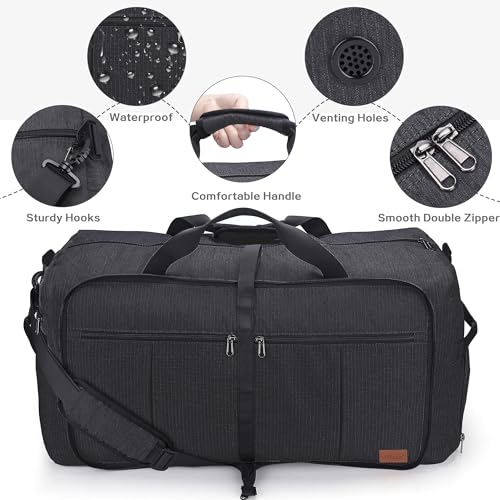 Urtala KW-TDB-120-B 120L Foldable Collapsible Waterproof Travel Duffel Bag thumb #3