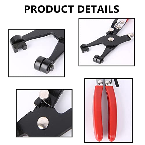 Tnisesm Hose Clamps Pliers Repair Tool Swivel Flat Band For Removal And Installation Of Ring-Type Or Flat-Band Hose Clamp #TOP3