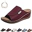 Viva Step Sandalen voor dames, ergonomische en antislip sandalen voor pijnverlichting, orthopedische comfortabele pantoffels, zwart, 39 EU