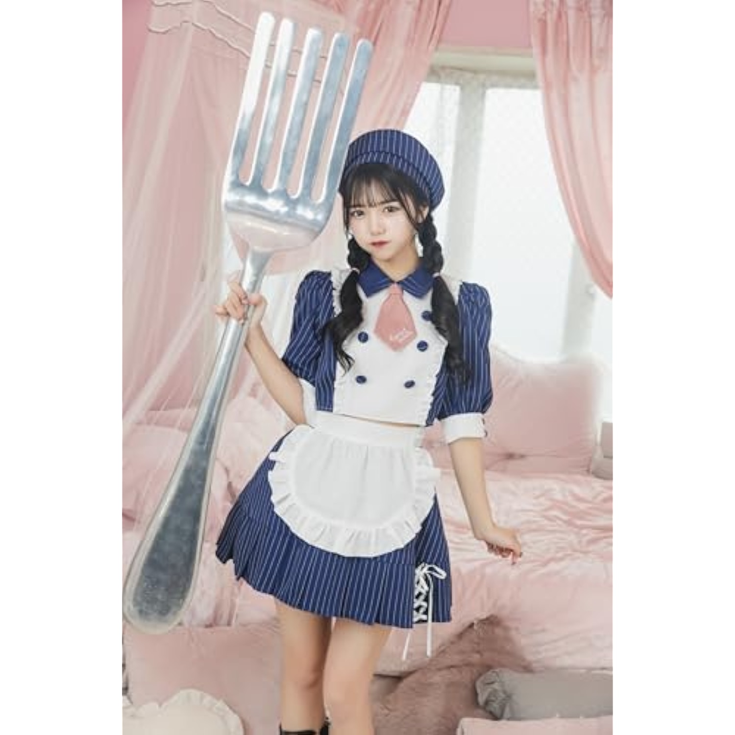 クリアストーン(Clearstone) リリカルパレット コスプレ ハロウィン パティシエールメイド レディース ネイビー 詳細画像5