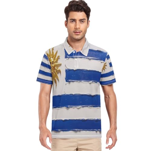 Polo Uruguay GuoChe anti-transpiration pour homme actif élimine l'humidité au travail