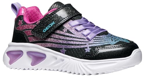 Geox J Assister Girl basket fille avec semelle respirante et lumières LED