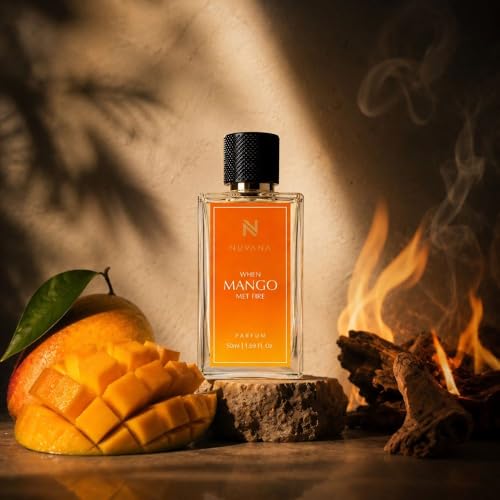 Image of When Mango Met Fire Perfume 50ml for Men & Women | Fruity Tropical Mango Fragrance with Warm Spicy Notes | Long Lasting Luxury Perfume Spray | Daily Wear, Travel & Special Occasions