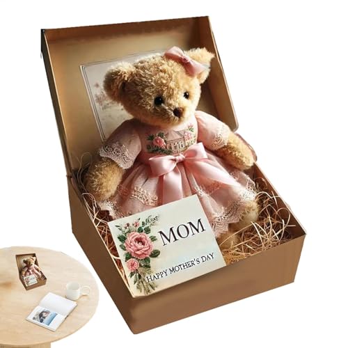 LearnLyrics Beso positivo de oso, recuerdo de pensamientos de oso, peluche, elegante peluche positivo, caja de regalo para profesores, profesores, souvenir