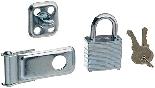 Stanley Hardware S399-700 CD39-9700 Padlock and Hasp Combination in Zinc plated