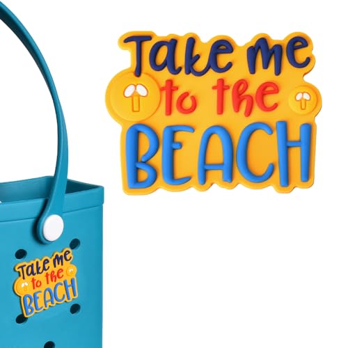 Sdopbinbin Bogg Bag Accessories for Women Female Bogg Bag Charms for Teen Girls Beach Bag Accessories for Adults Teens Bogg Accessories for PVC Charms Take Me to The Beach Bogg Bag Charm