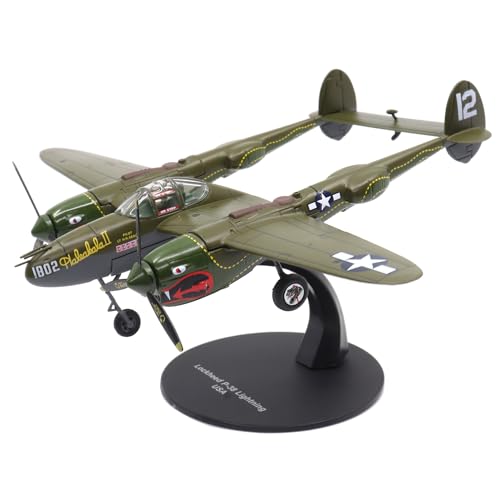 Motor city classics Militaria Diecast Collectible | Lockheed P-38 Lightning | 1:72 Scale Model...