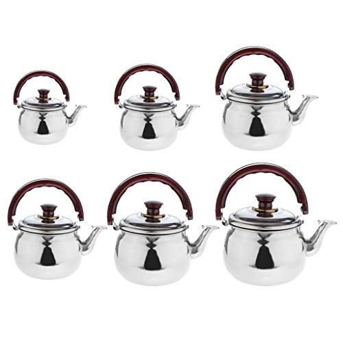 Mini chaleira de aço inoxidável com apito, chaleira de chá, cozinha, restaurante, fornecimento - 0,6