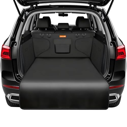 Alfheim Universal Kofferraumschutz - wasserabweisend & pflegeleicht - Ideale Autodecke für Hunde - Schwarze Kofferraummatte mit Ladekantenschutz (Schwarz) 1 Alfheim Universal Kofferraumschutz - wasserabweisend & pflegeleicht - Ideale Autodecke für Hunde - Schwarze Kofferraummatte mit Ladekantenschutz (Schwarz)