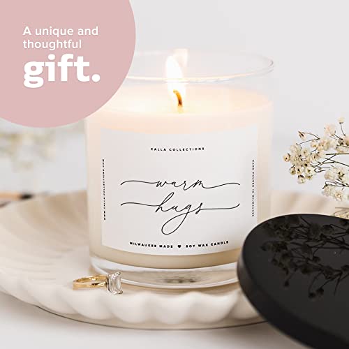 Warm Hugs Candle, Premium 75 Hour Burn Time, Sympathy Gift, Get Well Soon Gifts For Women, Lemongrass Lavender, Usa Made Natural Soy Wax, Thinking Of You For Her, Him, Friends, Mom, Divorce, Miss You #TOP2