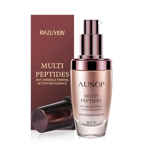 RAZUYEN Serum Antiarrugas Revitalizante, Serum Facial Mujer con Niacinamida y Peptidos, Antiedad Antioxidante de Serum Noche Facial para Todos los Tipos de Piel, 40ml