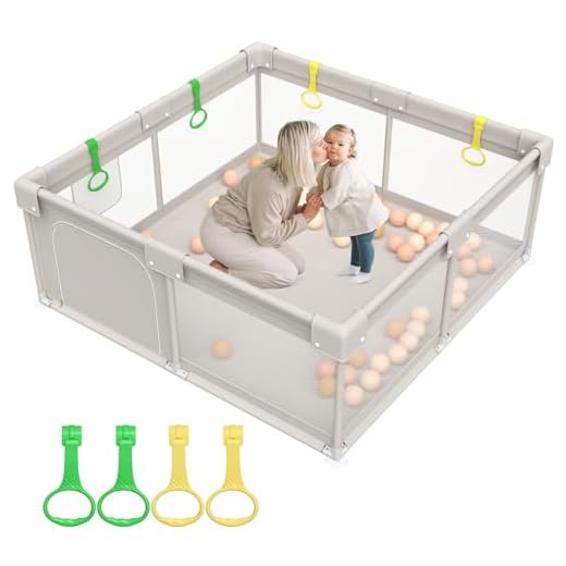 ZEEBABA Baby Playpen, Playpen for Babies (71x59x27inch), Kids Safe Play Center for Babies and Toddlers, Extra Large Playpen, Baby Playpen Fence Gives Mommy a Break
