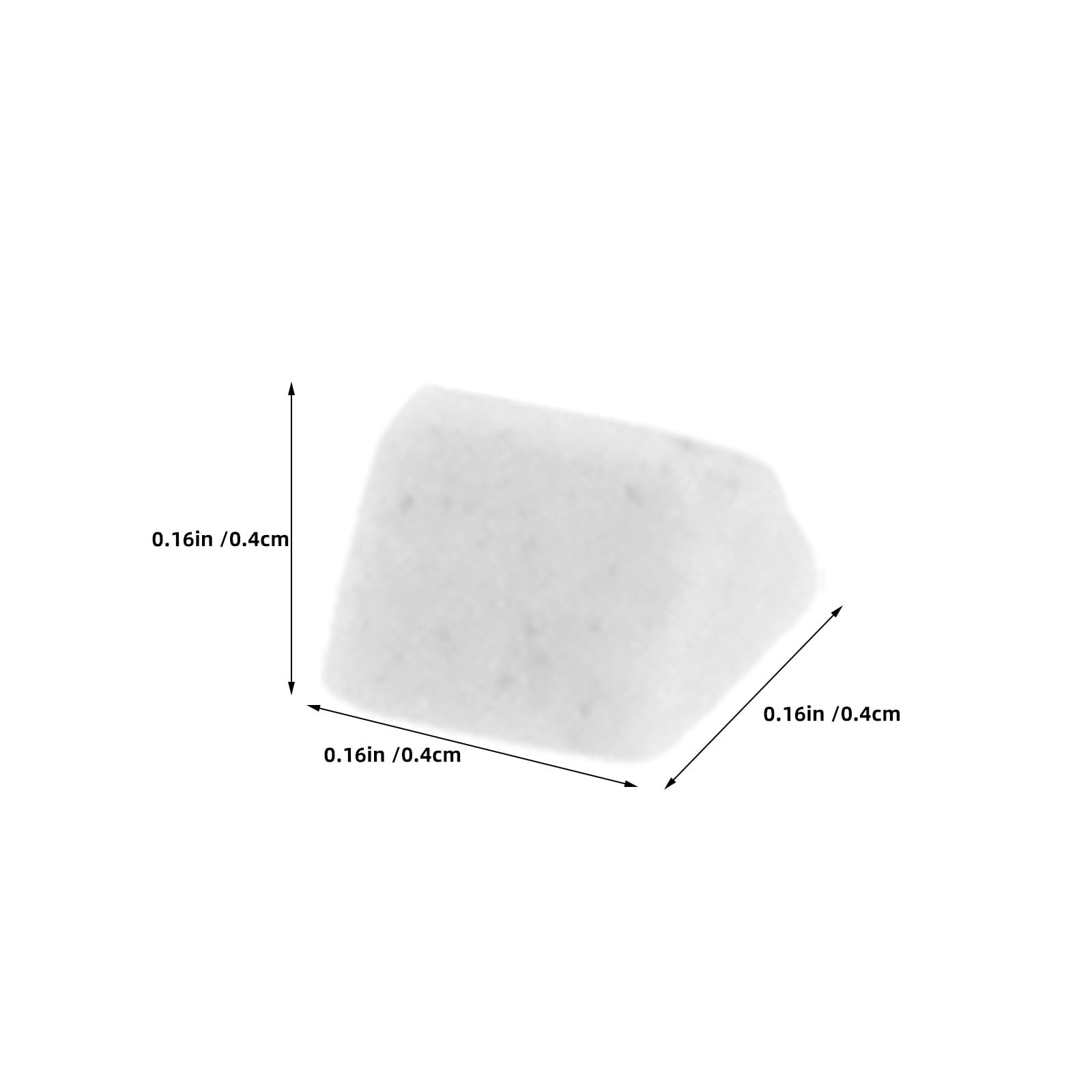 Mezzi Abrasivi Triangolari in Ceramica Bianca da 4mm per Lucidatura 1kg, per Burattatrici Vibranti e Limatura di Pietre Superfici Migliorate e Riduzione Rottura