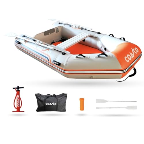 Coasto - Annexe Gonflable DS 250 - BT-CDS250S Bateau Pneumatique Plancher Dropstitch/Haute Pression - 3+1 Places, 250x140cm - Grande Stabilité - Pack 2...