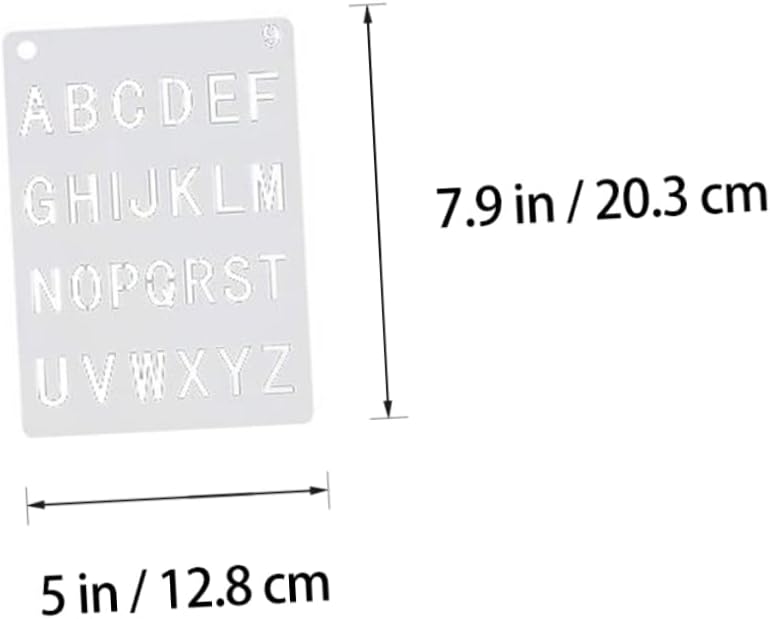 12sheets Alphabet Stencils for Boys and Girls Tracing Templates Boys and Girls Paint Stencils