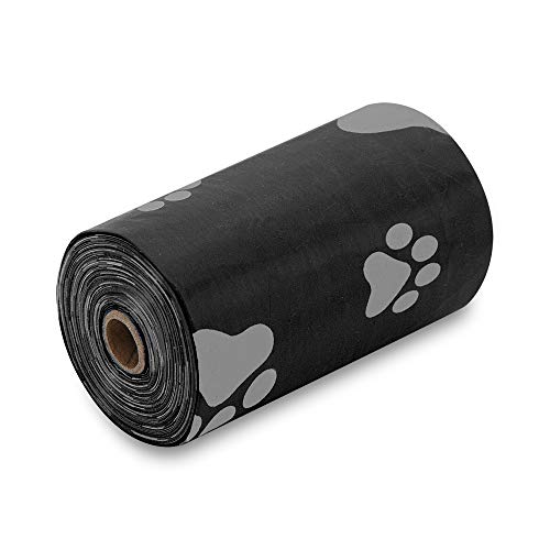Image of Best Pet Supplies Dog Poop Bags for Waste Refuse Cleanup, Doggy Roll Replacements for Outdoor Puppy Walking and Travel, Leak Proof and Tear Resistant, Thick Plastic - Black, 360 Bags (BDP-360T)