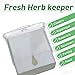 Draduo Fresh Herb Keeper, Herb Saver for Refrigerator, Storage Container for Cilantro, Parsley, Thyme, Mint & Asparagus, Prolonging Freshness of All Herbs, Easy-to-Use for Store-Bought Herbs