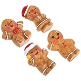 Forme adorable : sa forme est vraiment charmante, vous pouvez la placer n'importe où dans votre maison ou dans votre aquarium, décoration de noël en d'épice, faux bonhomme en d'épice