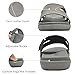 KuaiLu Womens Fashion Orthotic Slides Ladies Lightweight Athletic Yoga Mat Walking Sandals Slip On Thick Cushion Recovery Slippers Sandles Comfortable Plantar Fasciitis Arch Support Grey Size 8