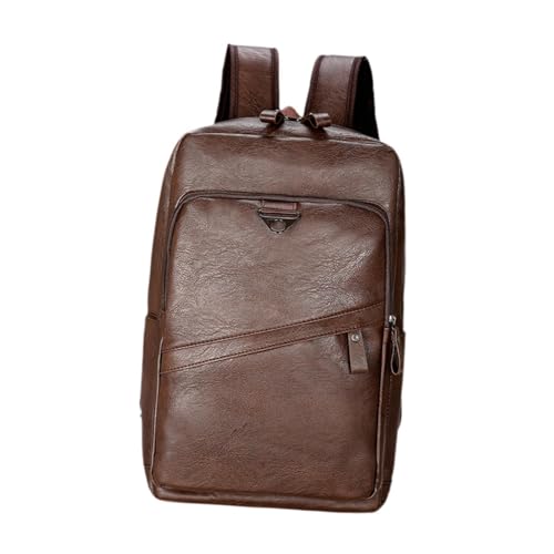 Mochila de viaje Qianly diseño vintage marrón miniatura 1