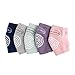 NASHRIO Baby Knee Pads for Crawling (5 Pairs) and Baby Teething Mitten (1 Pack), Elastic Anti-Slip and Protect Infants & Toddlers Knees, Elbows and Legs for Boys and Girls (Unisex)