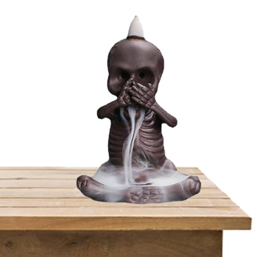 Quemador de incienso con forma de calavera, 18 cm, con forma de...