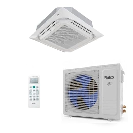 Ar-Condicionado Split Cassete 4 Vias Inverter Philco PAC24000ICFM9 24.000 BTUs Frio 220V Bifásico
