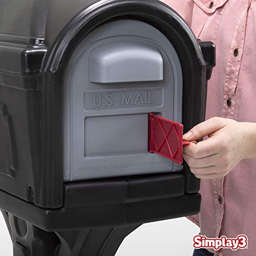 Simplay3 American Home 42002R-04 Dig-Free Easy Up Classic Mailbox – Black