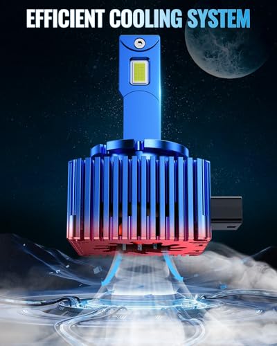 Image of Marsauto D1S D1R HID Bulbs, 500% Brightness, 24,000LM 6500K White for 66144 66140 85140 85415 (85415C1) HID Bulb, Plug and Play, Pack of 2