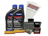 Cyclemax Tune Up Kit 20W-50 with Spark Plugs compatible with Kawasaki 99969-6544 compatible with FR 