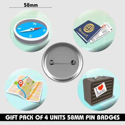 Image of Motivational Pins Badges 58mm Size | Round Button Badges | Inspirational Quotes | Return Gift | Event Badges | Kids Badges | Women brooches | Perfect for Backpacks