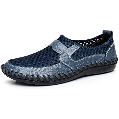 RONGKAI Mens Loafer Blue Size: 9.5 M US Cover