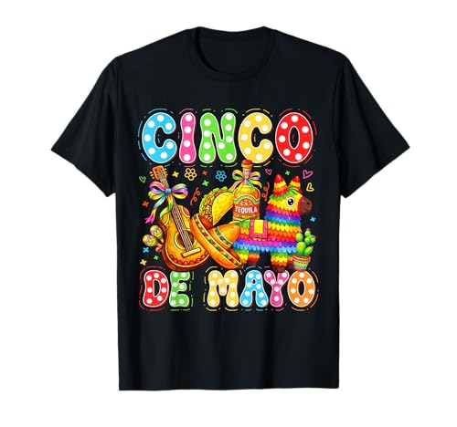 Cinco De Mayo Viva La Fiesta Pinata Funny Mexican Party T-Shirt