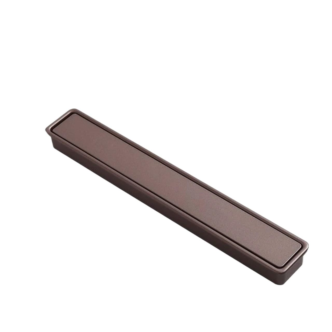 EKalgretrA Recessed Sliding Handles Modern Simple Sliding Door Concealed Embedded Handle Zinc Alloy Kitchen Cabinet Invisible Furniture Slotted(Coffee 164mm)