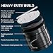 [Upgraded] Hon&Guan 4 Inch Backdraft Damper Draft Blocker, One-Way Airflow Duct Damper 4 Inch Ducting Insert Backflow Preventer Inline Fan Vent Deflector-Black