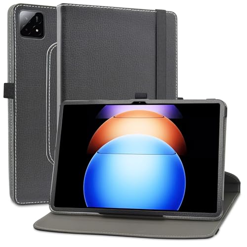 Custodia MAMA MOUTH Per Xiaomi Redmi Pad Pro / Poco Pad 12.1, Con Rotazione 360°, Smart Cover, Nera