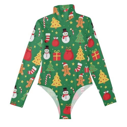 Leotardo de cuello GuoChe para regalo de Feliz Navidad y camisetas lindas de mujer