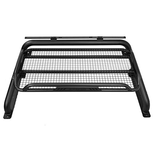 BLACK HORSE Atlas Roll Bar RB-BA1B - Black for Dodge 2000-2021 Ram 150/2500 / 3500 Ford F-150 Nissan Titan GMC Sierra 1500/2500/3500 Toyota Tundra Chevrolet Silverado 1500/2500 / 3500