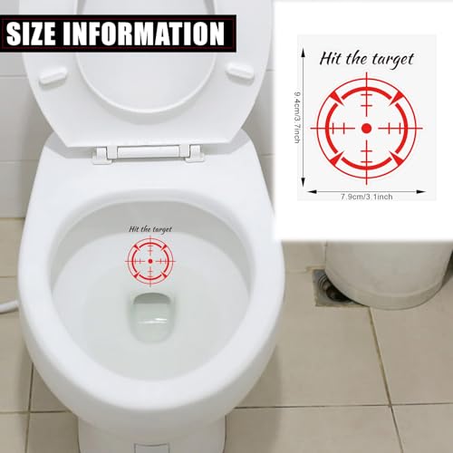 10 Stück Toiletten Zielaufkleber, Wasserfest Strapazierfähig Aufkleber für Töpfchentraining Zielscheibe für Jungen Badezimmer Urinal & Toilette