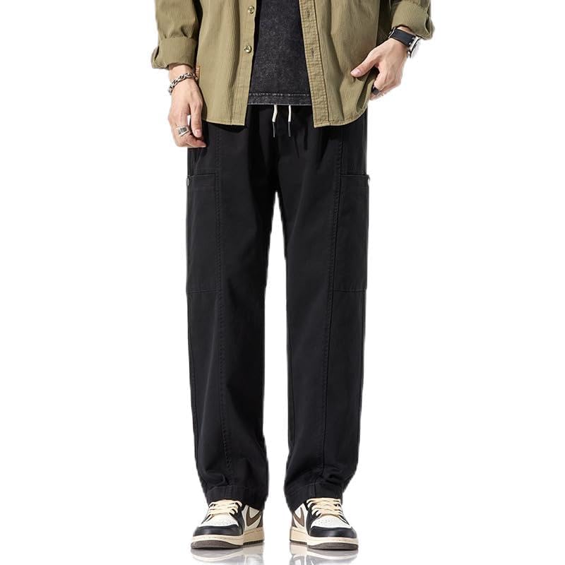 Pants Trousers Denim Niche Design Large Pocket Workwear Pure Cotton Retro Washed Faded Floor Loose and Comfortable High-end