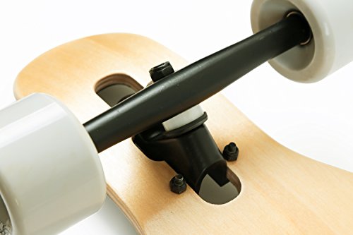 VOLADOR 42inch Freeride Longboard Complete Cruiser (Drop Through Deck - Camber concave)(Banana Tree) - Thumbnail 4
