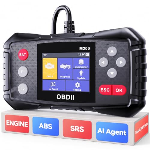 ABS and SRS OBD2 Scanner with Transmission, AI Diagnosis Quick Scan