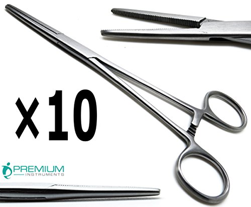 10× Rankin Crile Hemostat Forceps Straight 6.25