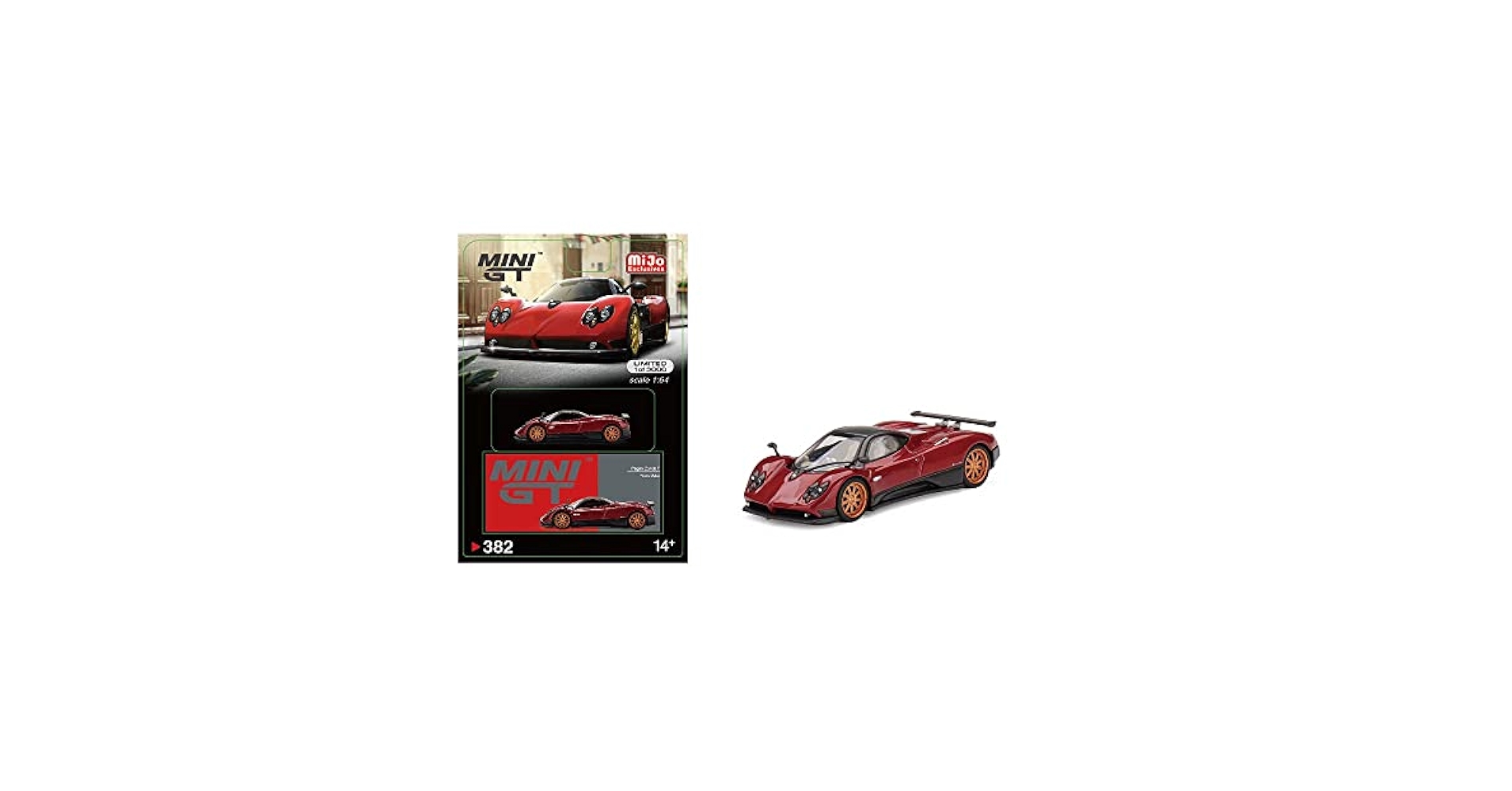 Amazon.com: Pagani Zonda F Rosso Dubai 1/64 Diecast Model