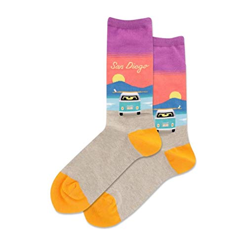 Hot Sox Womens San Diego Crew Socks