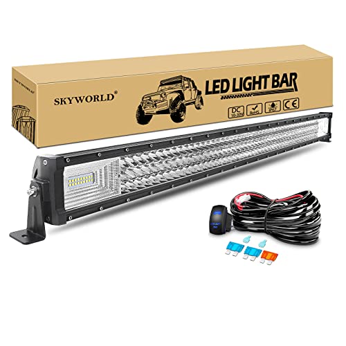 SKYWORLD 42' 107cm 540W droit barre rampe led 4x4 avec 12V faisceau de câblage...
