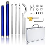 [Outils de tour à bois haute performance] Fraise en acier au carbure de tungstène à haute résistance, tige en acier inoxydable et poignée en alliage d'aluminium, excellente conception ergonomique et prise en main fiable, chaque outil est superbement revêtu, beau et durable. Comparé aux outils de tournage du bois avec des poignées en bois sur le marché, il est plus capable de résister aux vibrations.